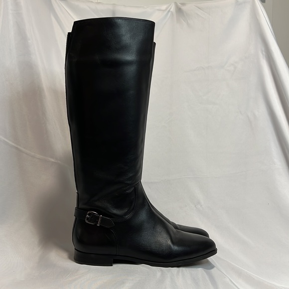 Nurture Black Tall Riding Boots - Picture 2 of 4
